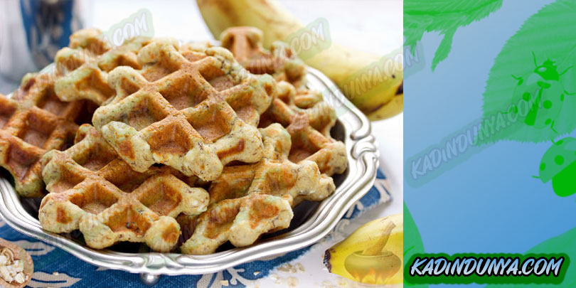 Peynir Ve Muz Ile Diyet Waffle Tarifi