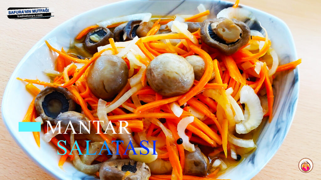 Kalorisi düşük, Mantar Salatası tarifi