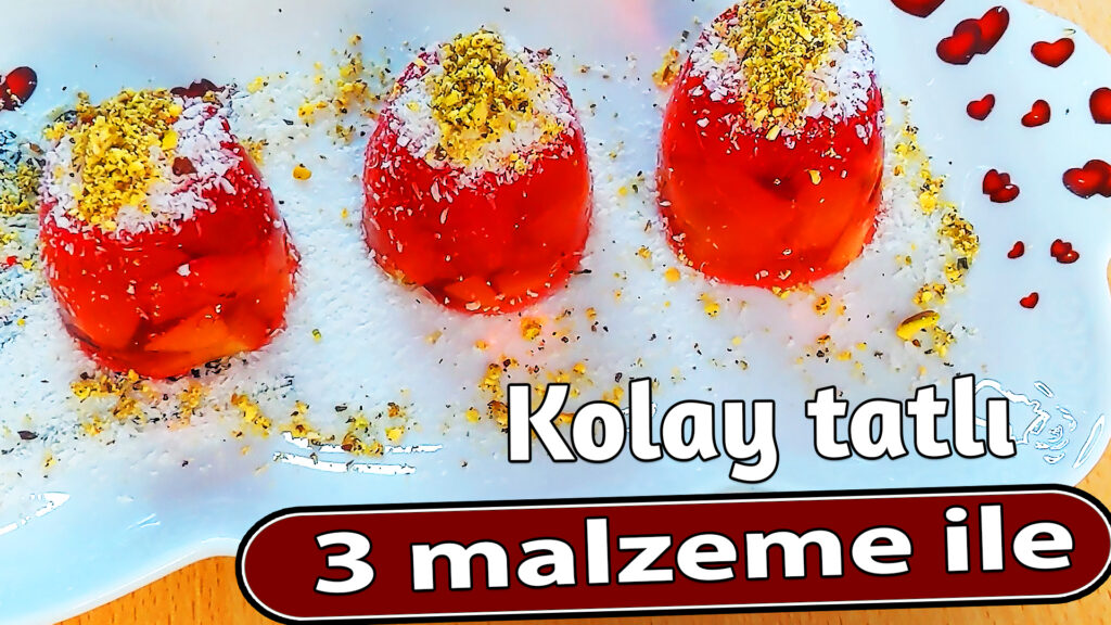 3 Malzeme ile çabuk tatlı. Hem yapımı hızlı hem kolay hem lezzetli