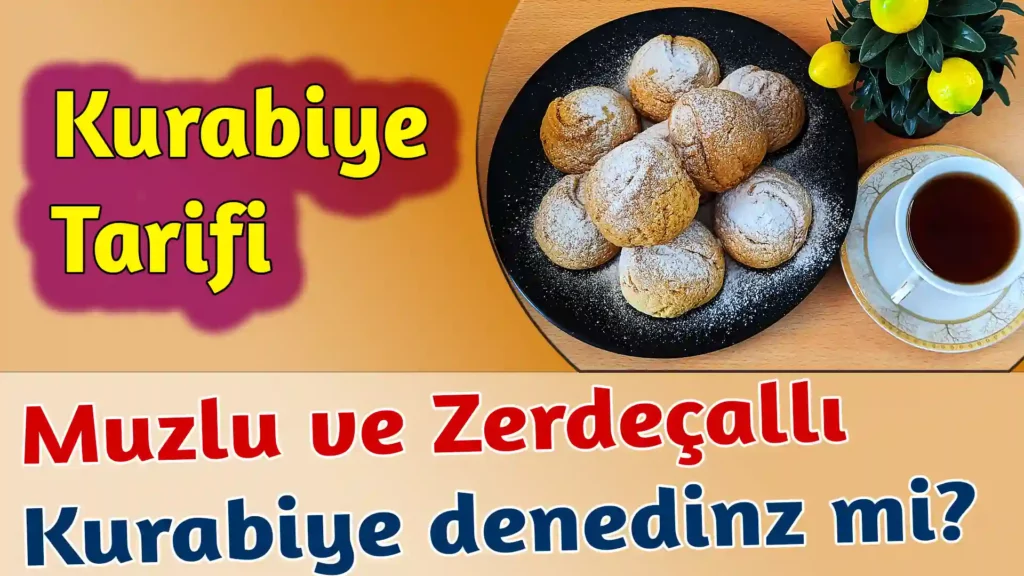 Kurabiye sevenler için yeni tarif – Muzlu ve Zerdeçallı Kurabiyesi nasıl yapılır?