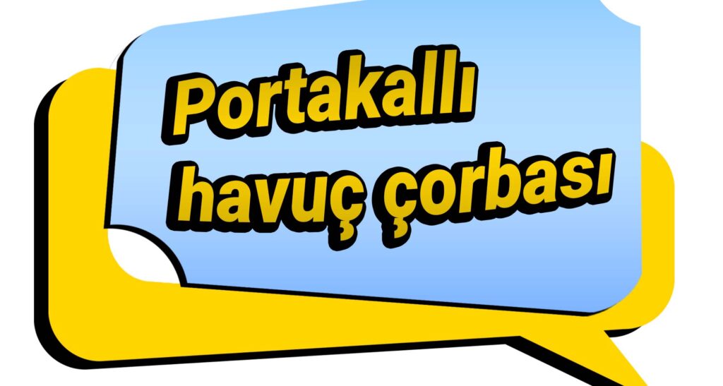 Portakallı havuç çorbası