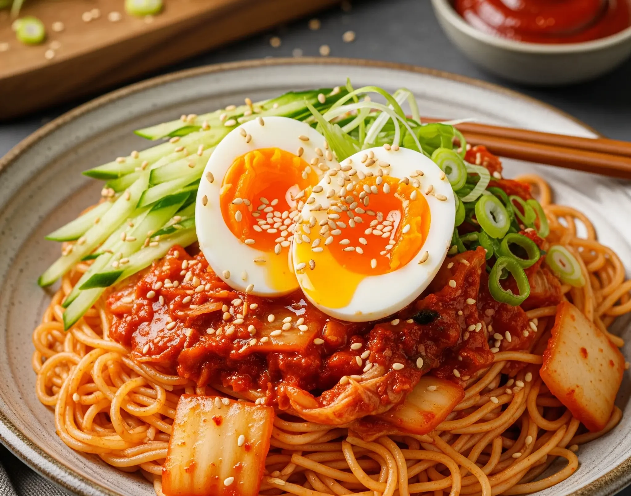 Koreli Kimchi Erişte Tarifi