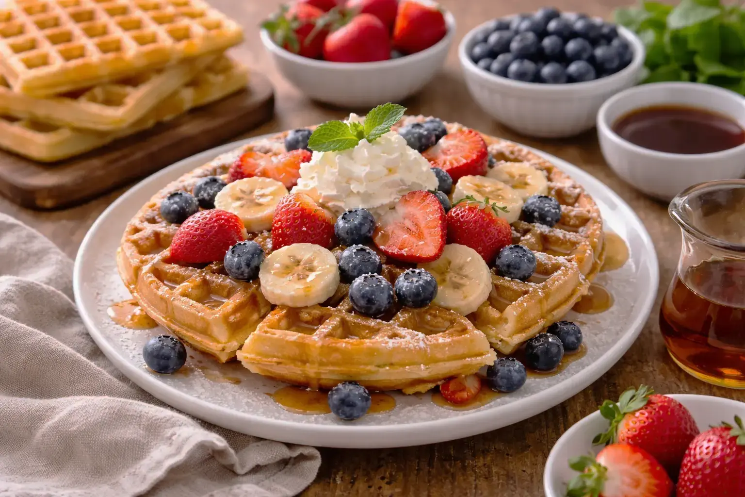 Makinesiz Waffle Tarifi: Evde Nasıl Yapılır?