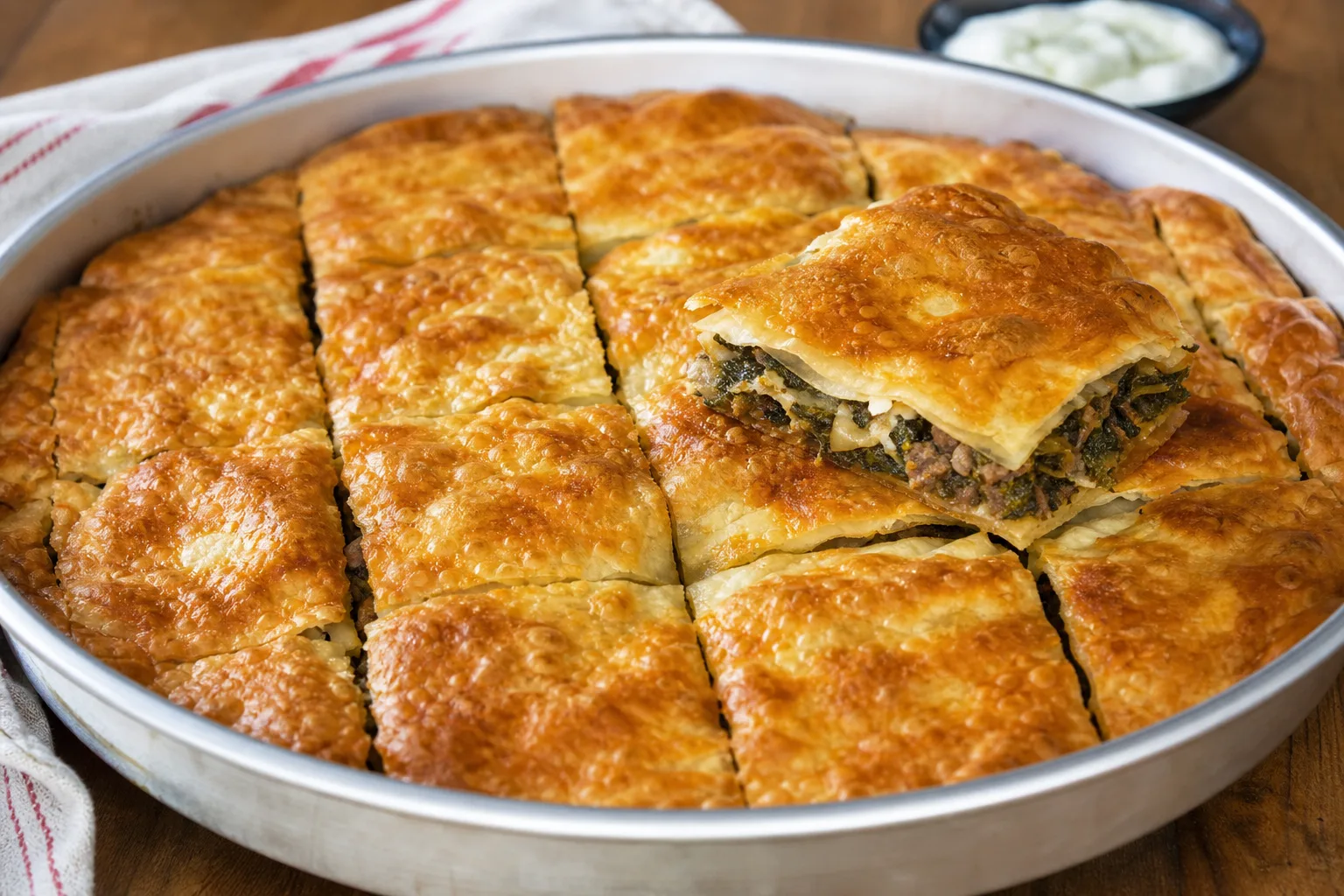 Kıymalı Ispanaklı Börek Tarifi