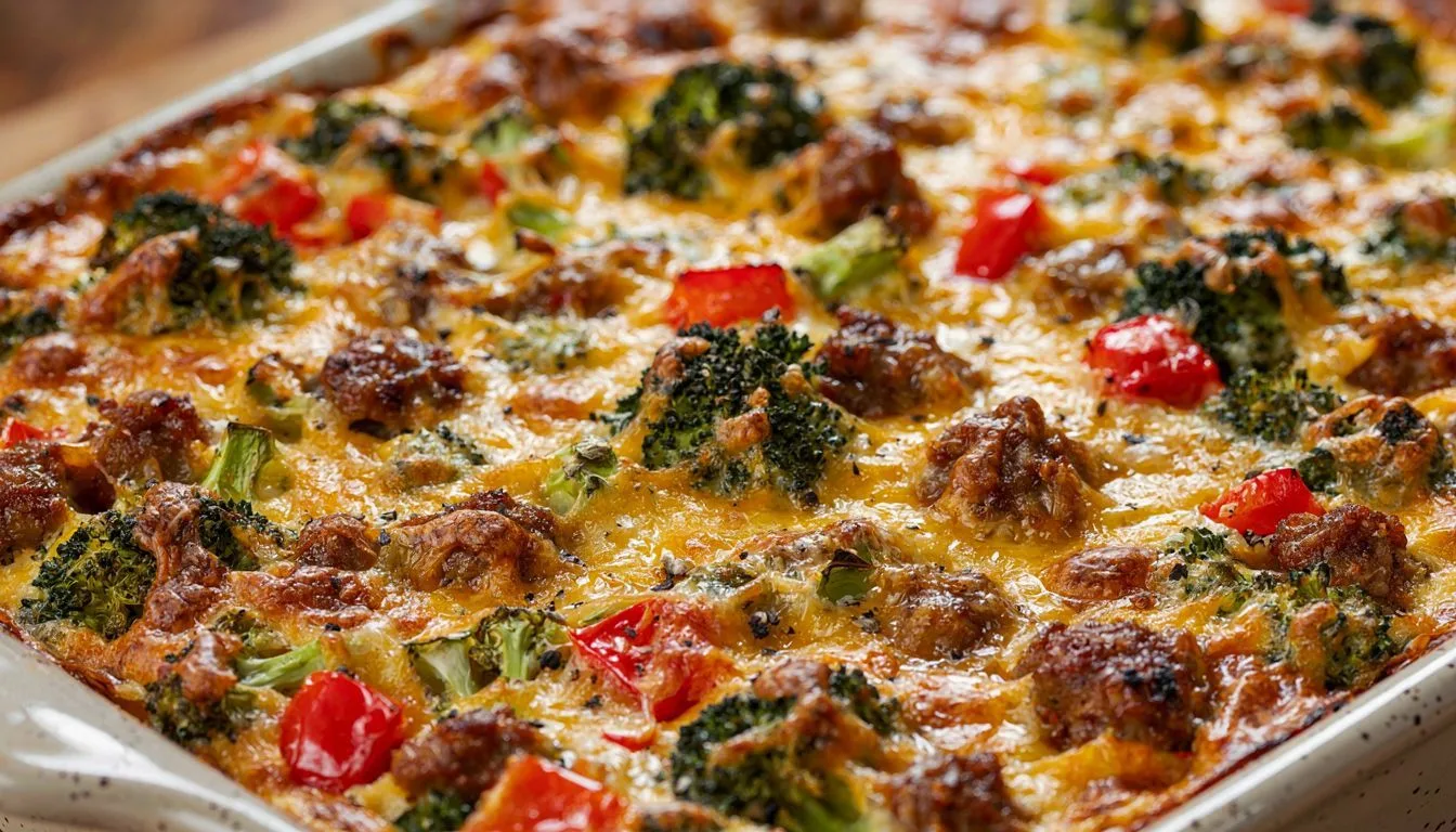 Broccoli Cheddar Breakfast Casserole Recipe