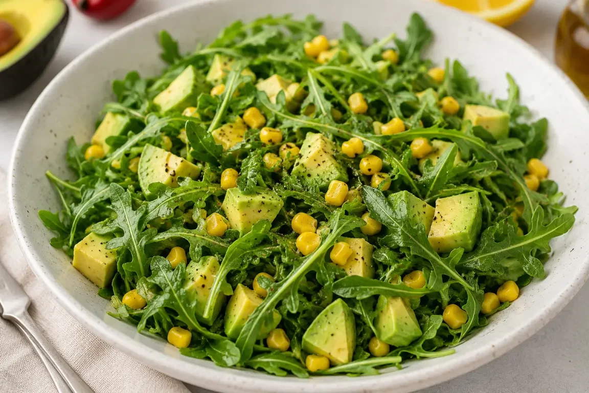 Avokado ve Mısırlı Roka Salatası Tarifi