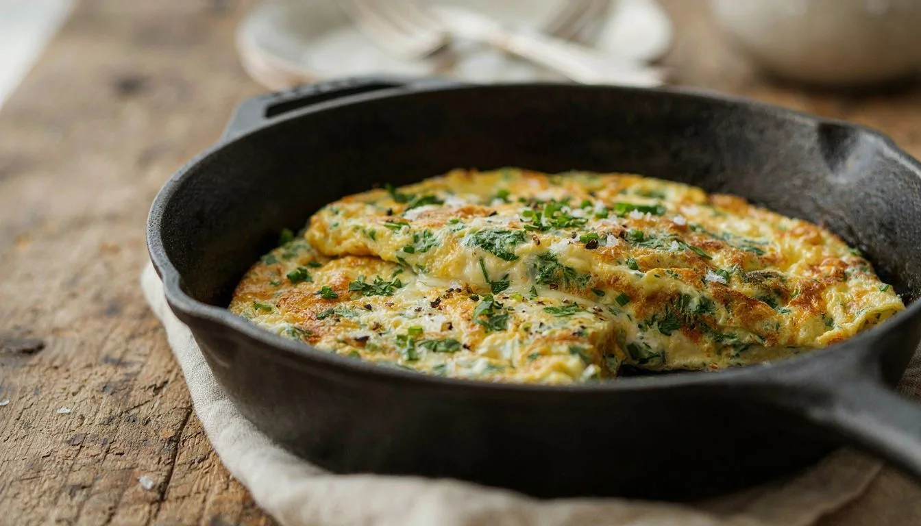 Goat Cheese Herb Omelet Recipe