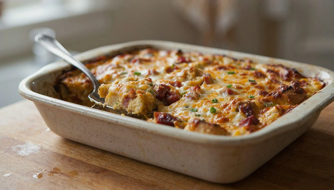Ham and Cheese Breakfast Casserole Recipe