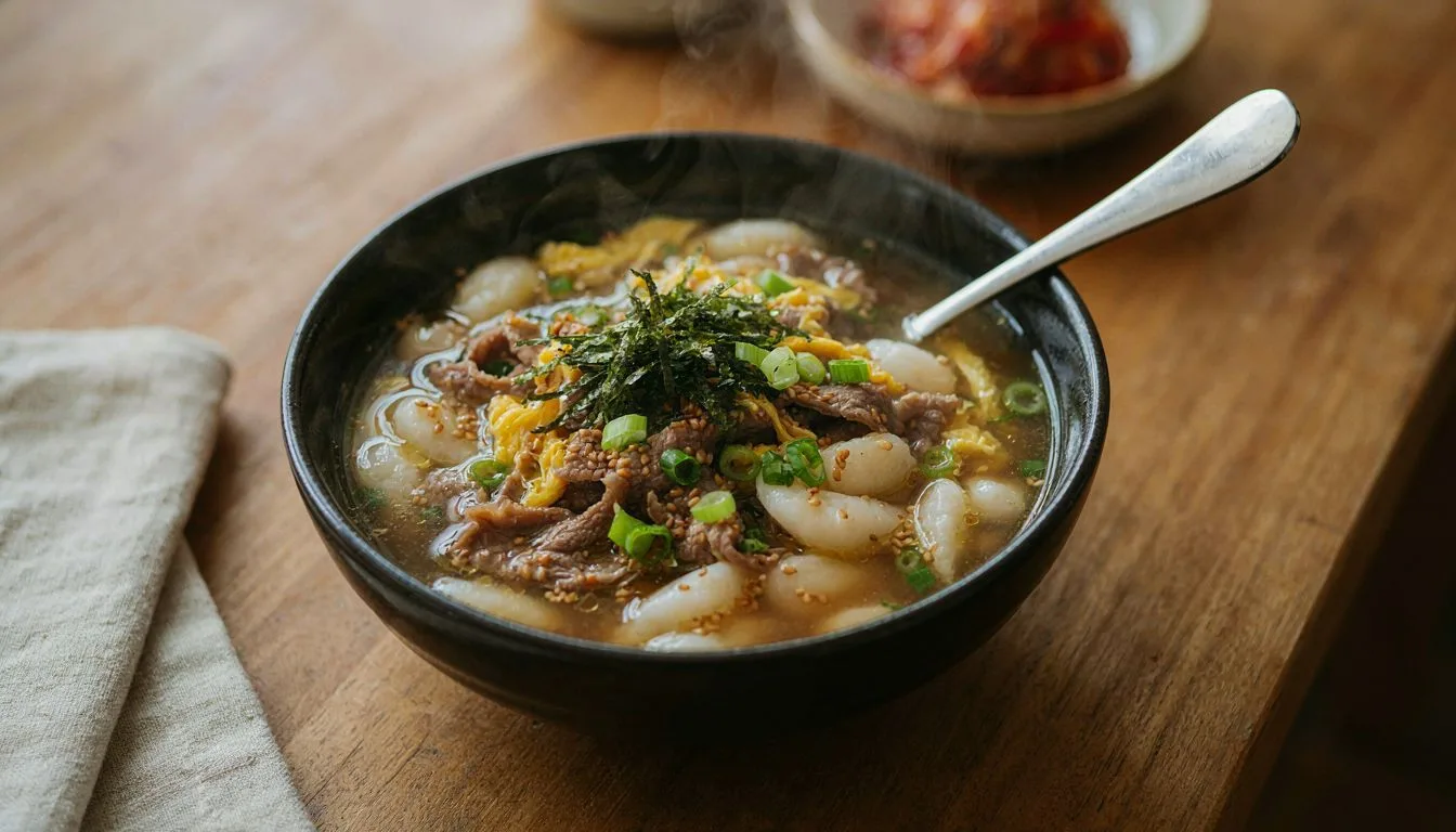 Kore Tteokguk Çorbası Tarifi