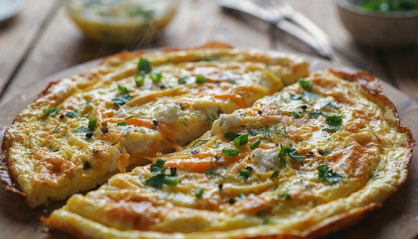 Peynirli Otlu Omlet Tarifi