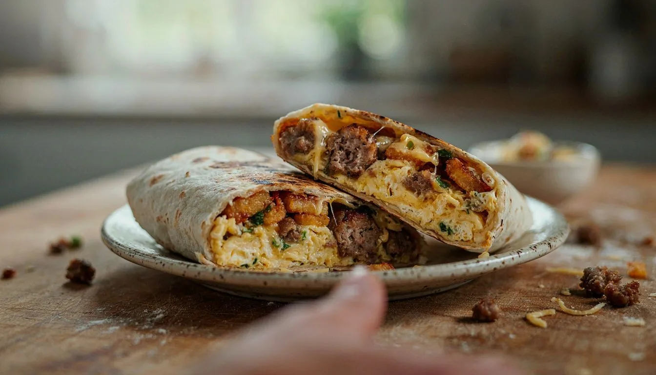 Sausage Breakfast Burrito Recipe