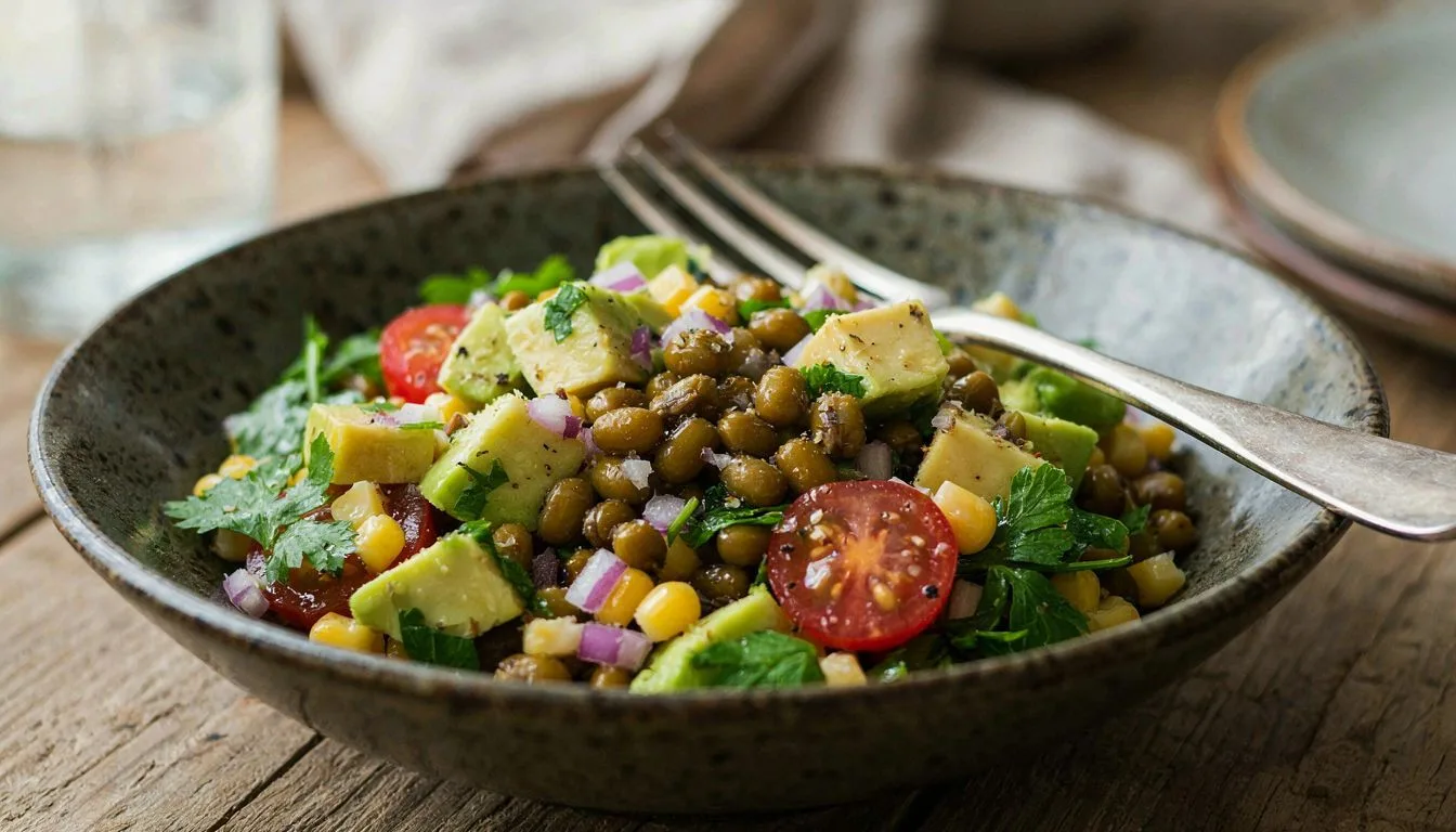 Avokado ve Mısırlı Maş Fasulyesi Salatası Tarifi