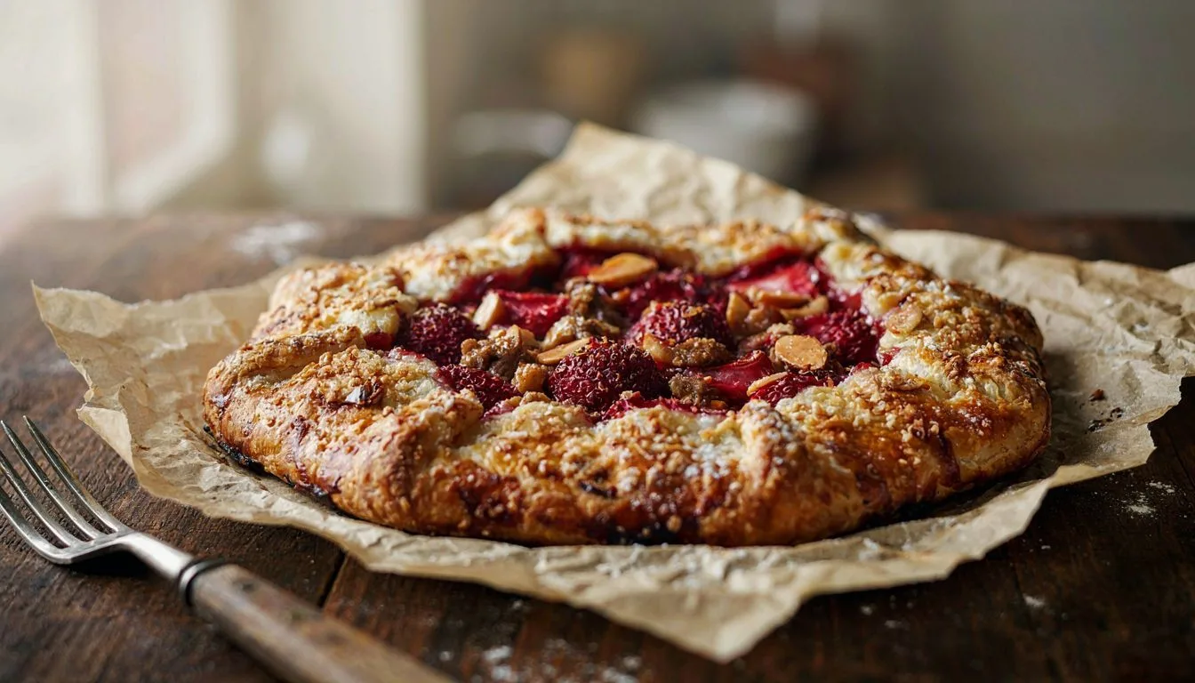 Bademli Çilek Galette Tarifi