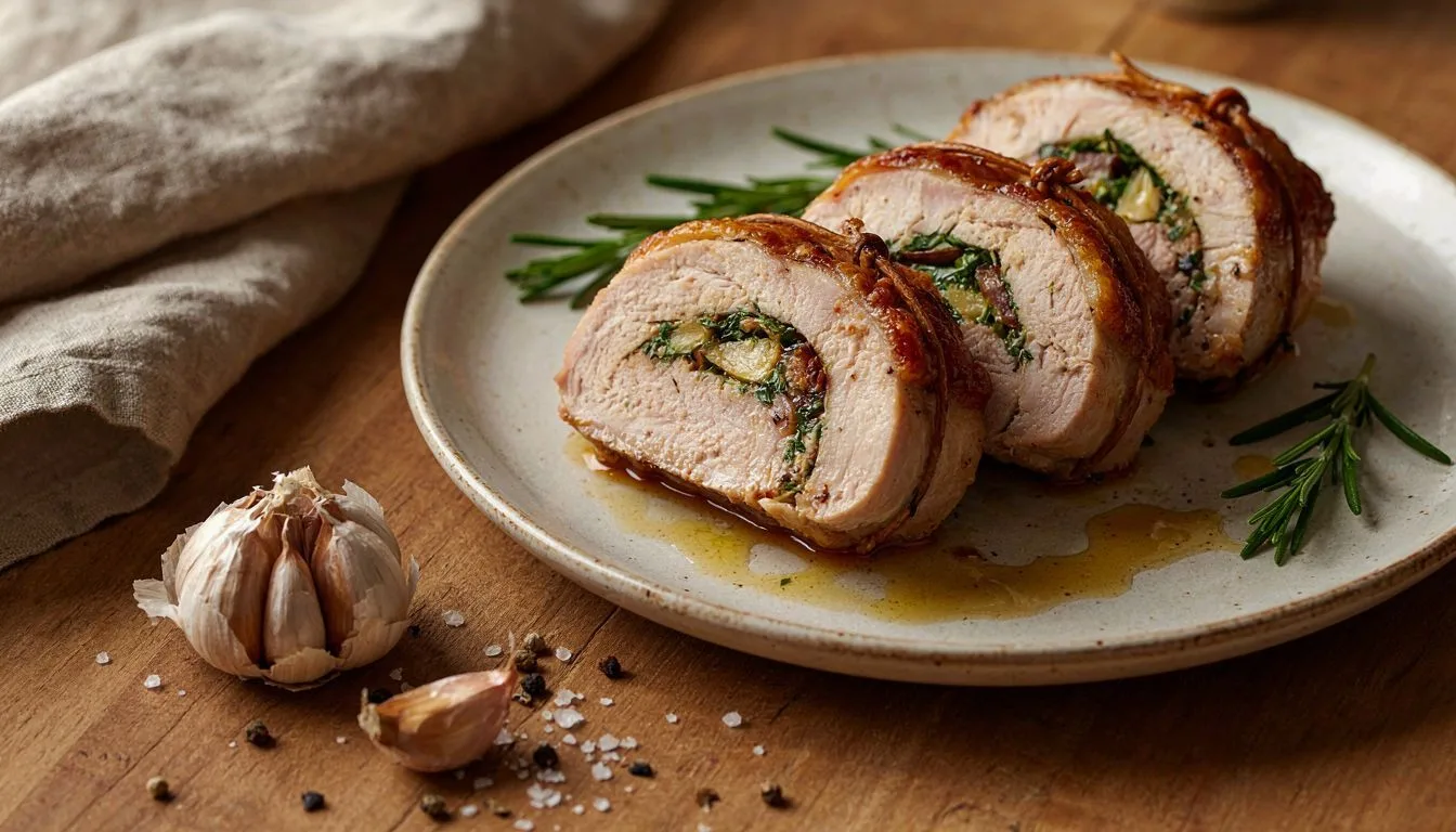Biberiyeli Sarımsaklı Tavuk Sarma Tarifi