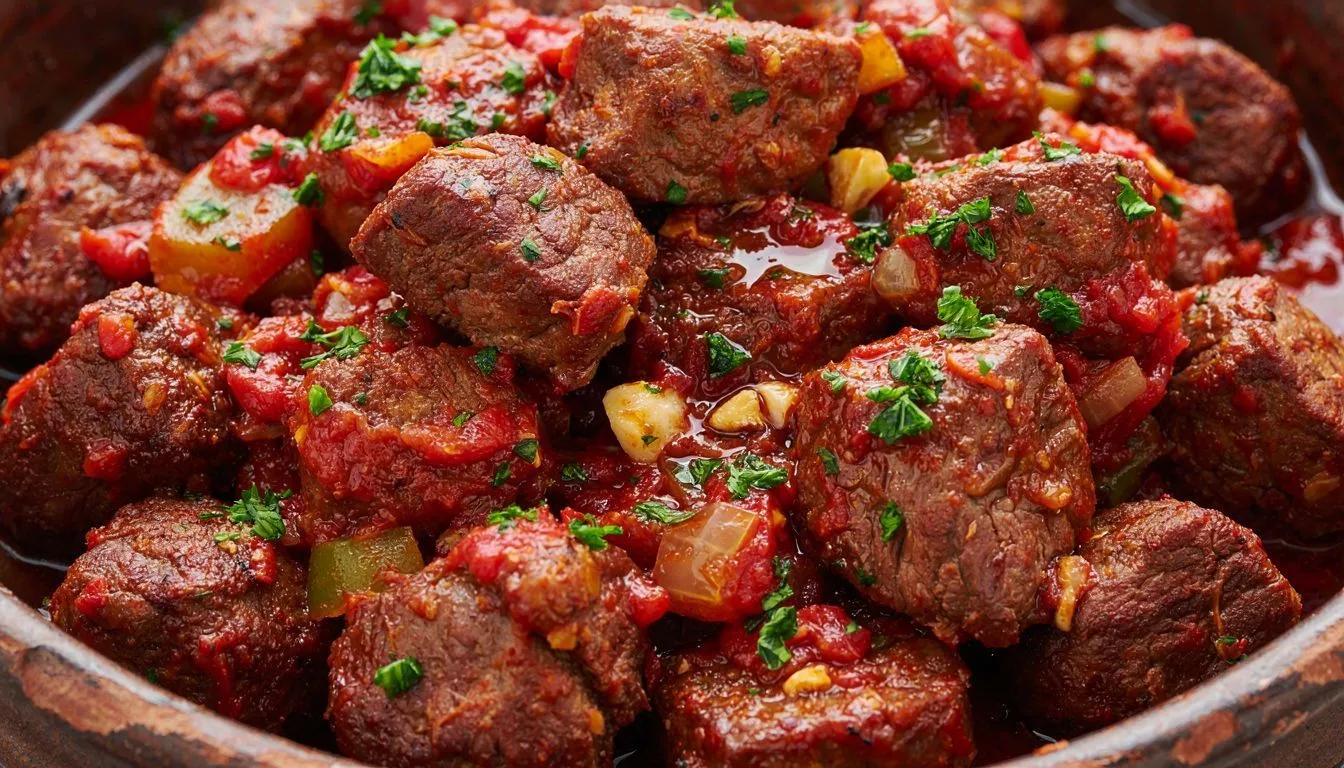 Domatesli Dana Kavurma Tarifi