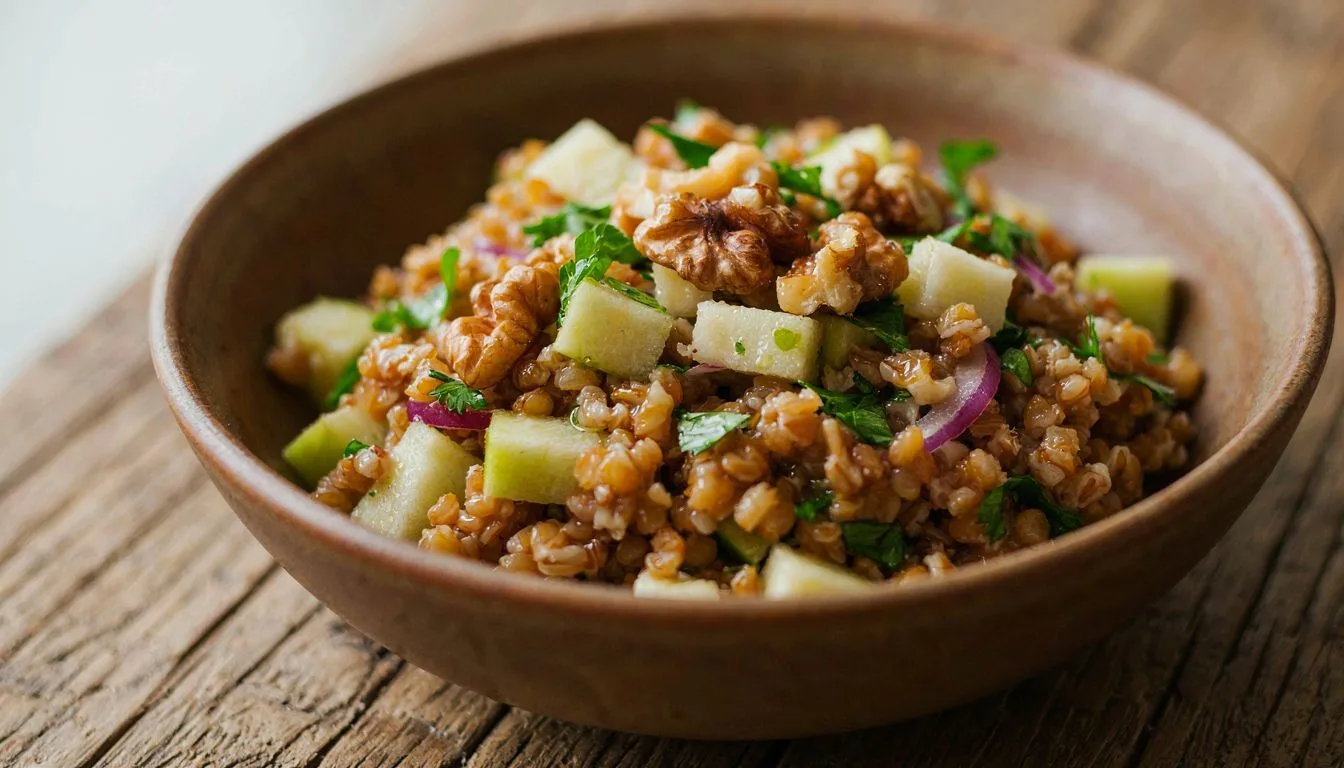 Elma ve Cevizli Bulgur Salatası Tarifi