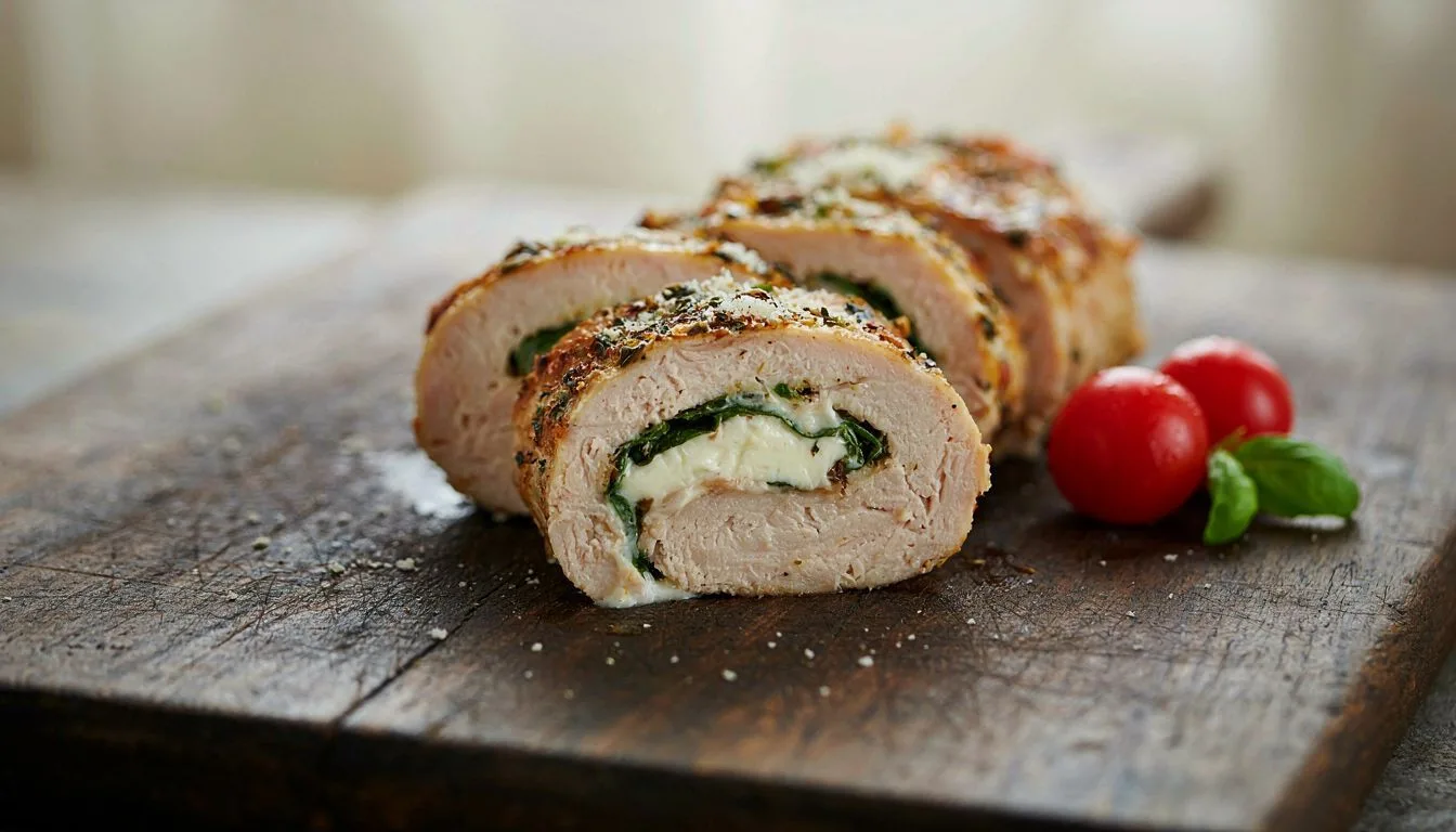 Fesleğenli Mozzarellalı Tavuk Rulo Tarifi