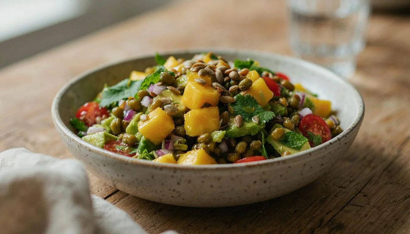 Mango ve Avokadolu Maş Fasulyesi Salatası Tarifi