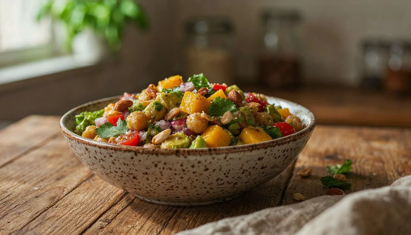 Mango ve Avokadolu Nohut Salatası Tarifi