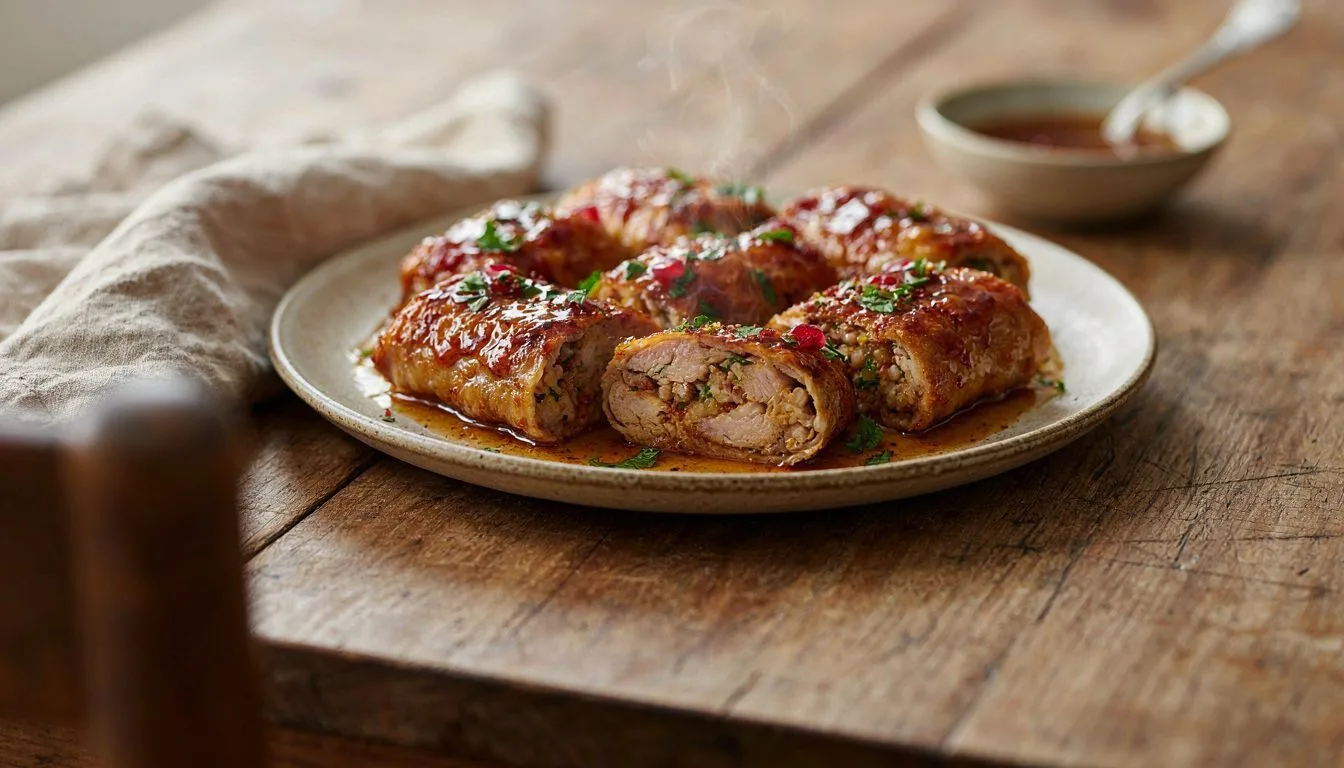 Nar Ekşili Tavuk Sarma Tarifi