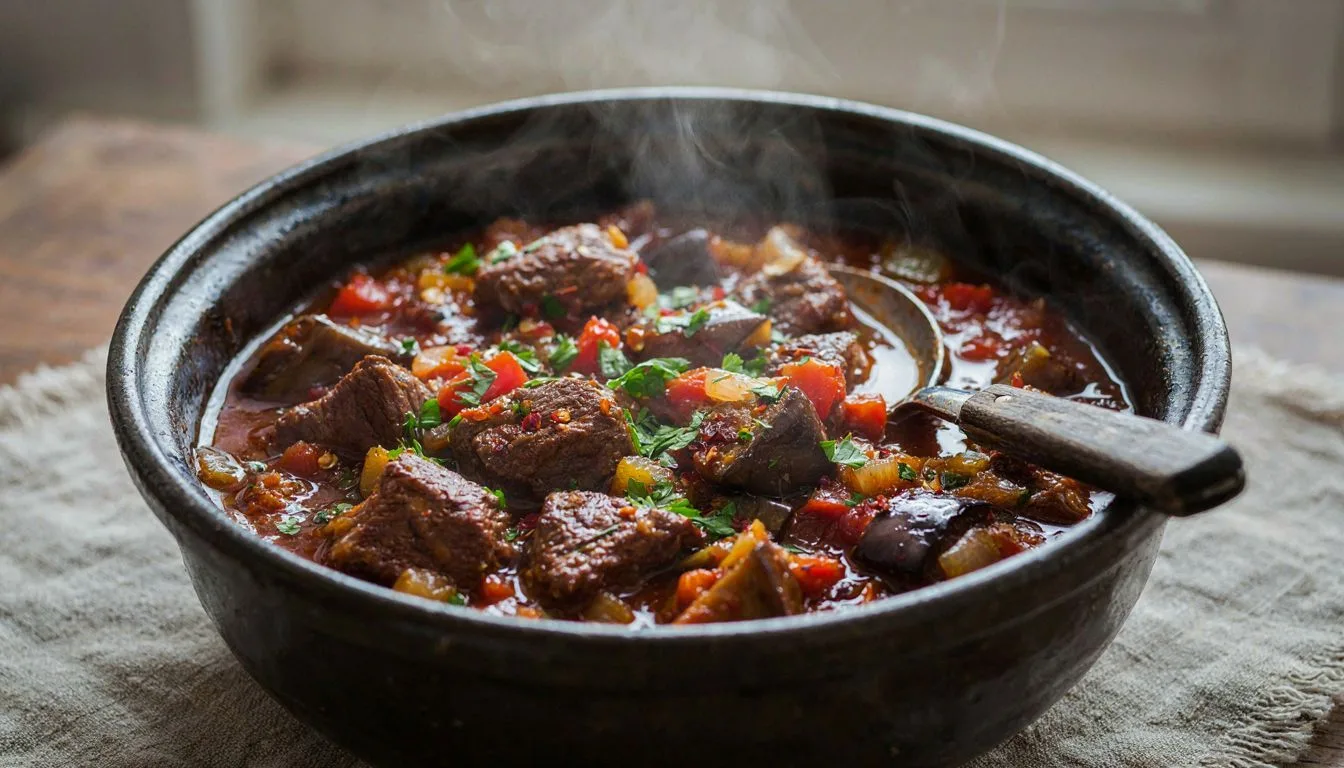 Patlıcanlı Dana Güveç Tarifi