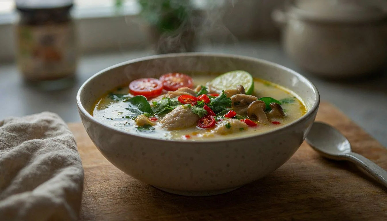 Tayland Hindistan Cevizli Tavuk Çorbası Tom Kha Gai Tarifi