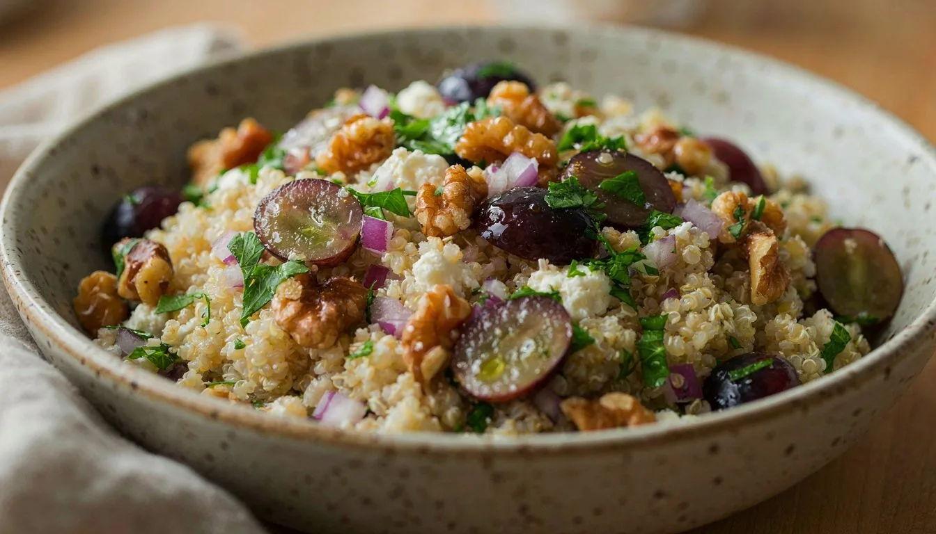 Üzüm ve Cevizli Kinoa Salatası Tarifi